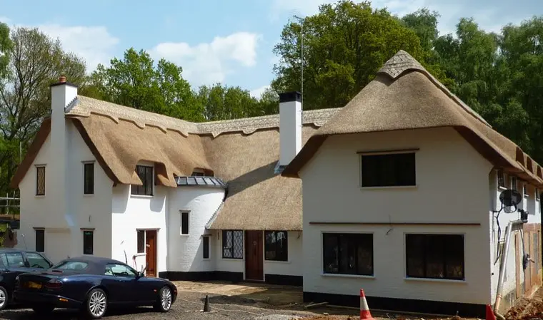 Large house re-thatched in water reed